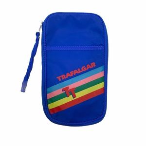Vintage Trafalgar Blue Rainbow Travel Wristlet